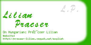 lilian pracser business card